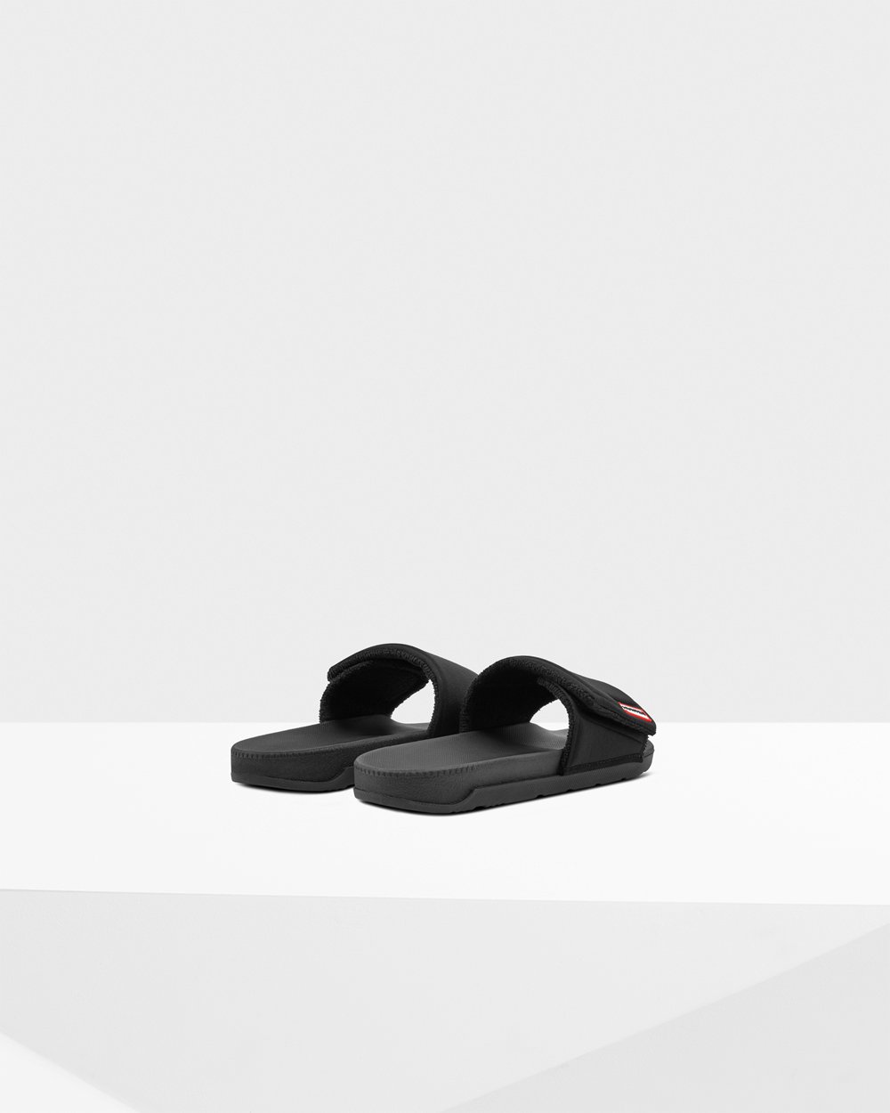 Mens Slides - Hunter Original Adjustable (06IJLQTCF) - Black